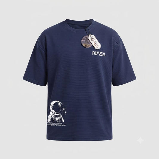Camisa Oversize marca Mission Space/ Azul  KCN38
