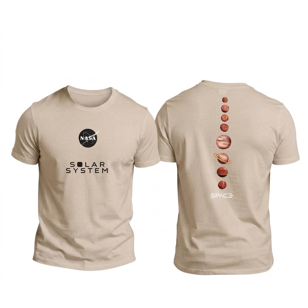 Camiseta Mission Space - NASA Beige KCN35