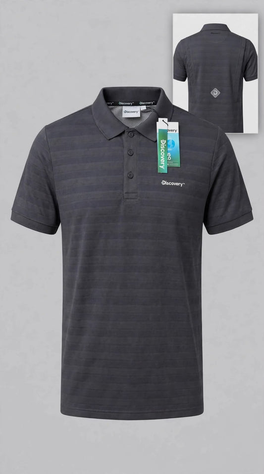 Camisa Tipo Polo Marca Discovery   -GRIS NK09