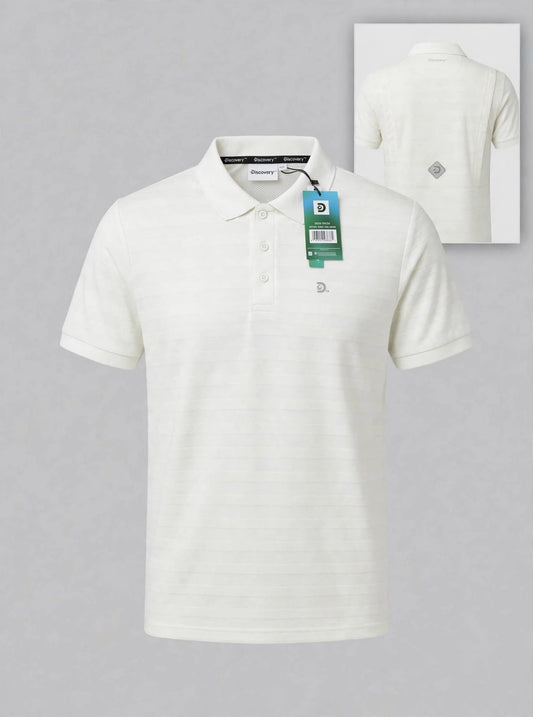 Camisa Tipo Polo Marca Discovery   -Blanco NK09