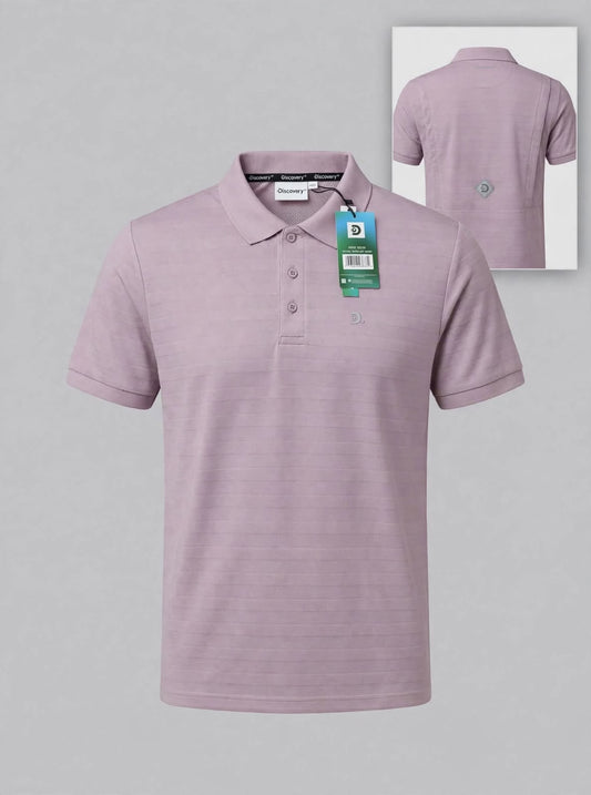 Camisa Tipo Polo Marca Discovery   -Rosa viejo NK09
