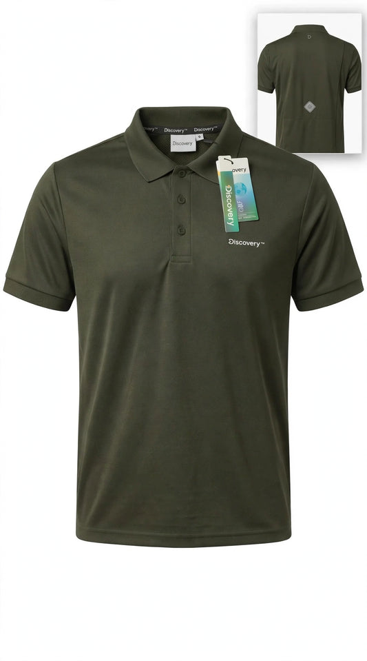 Camisa Tipo Polo Marca Discovery   - Verde Oliva  NK39