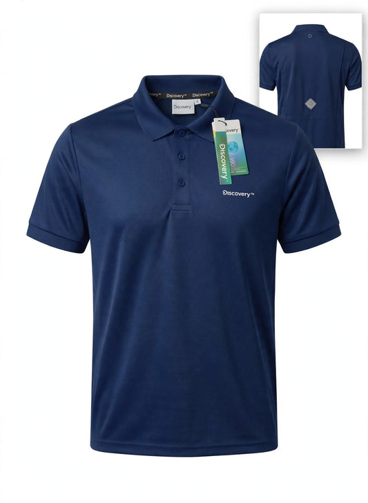 Camisa Tipo Polo Marca Discovery   - Azul  NK39
