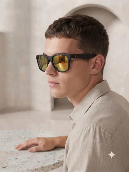Lentes para el Sol. para caballero  -Rayo lente naranja C186