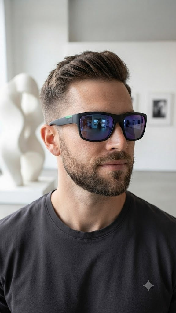 Lentes para el Sol. para caballero  -Estilo Linea/ Lente Azul C187