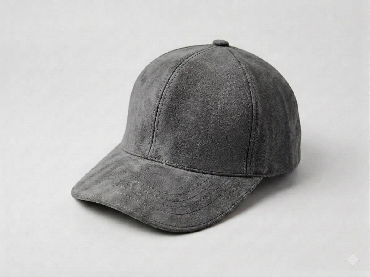 Gorra de cuero original / Gris K411