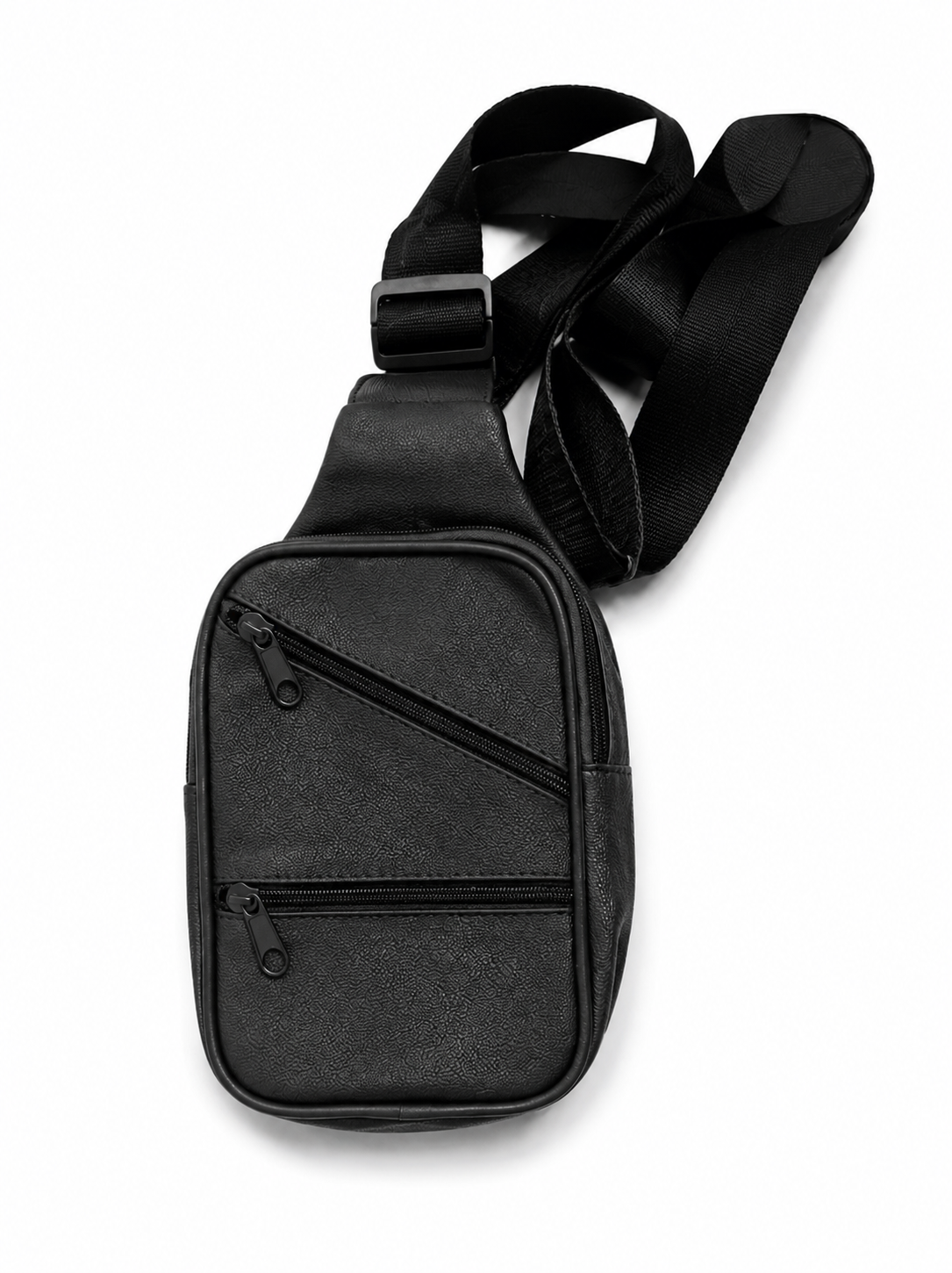Mini bolso de cuero original negro  /K415