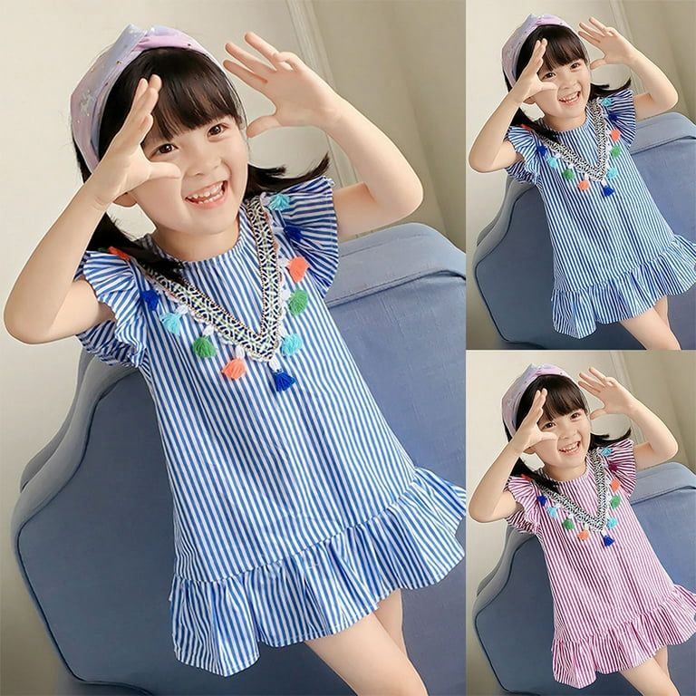 Vestido para niña / RA44 / AZUL