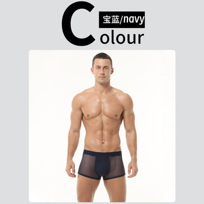 Boxer transparente / K405 azul oscuro