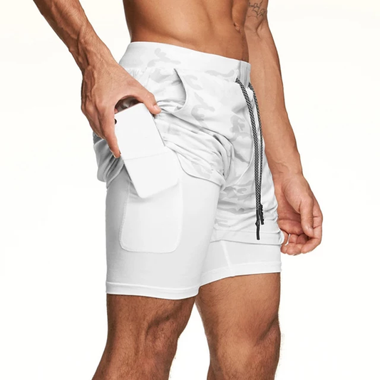 Short Deportivo Moteado Gris Claro/ Beiker K35