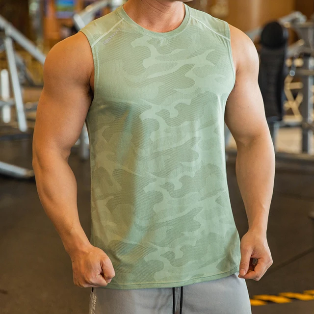 Camiseta Deportiva Moteada sin Mangas K57