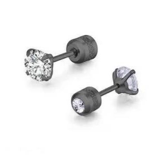 Arete - Perforación Piercings Negro K336 - K307