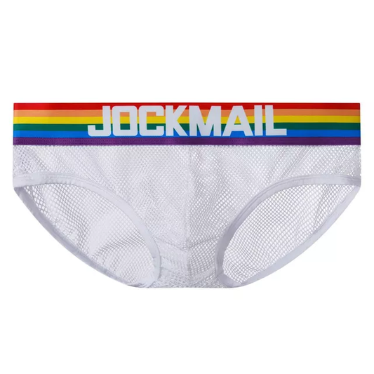 Calzoncillo Jockmail Pride Malla - Blanco-K146