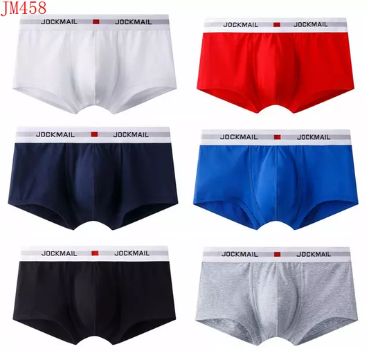Boxer Jockmail Algodón - Blanco-K244