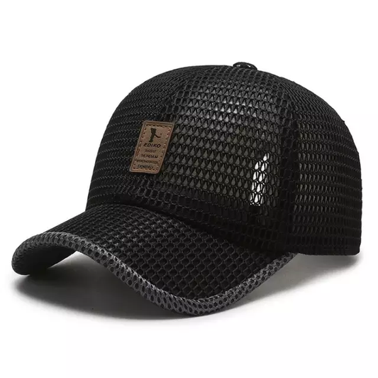 Gorra Transpirable Transparente Negra/ #1 K209