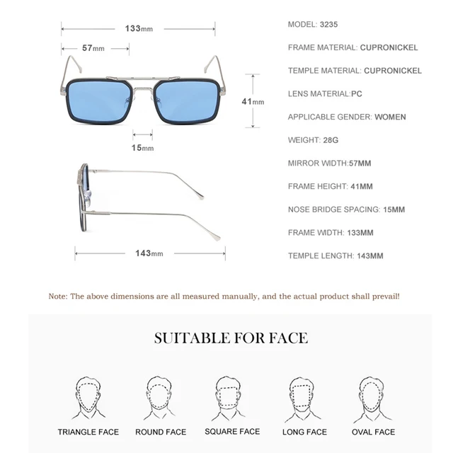 Lentes de Sol de moda / Zilver/ C13