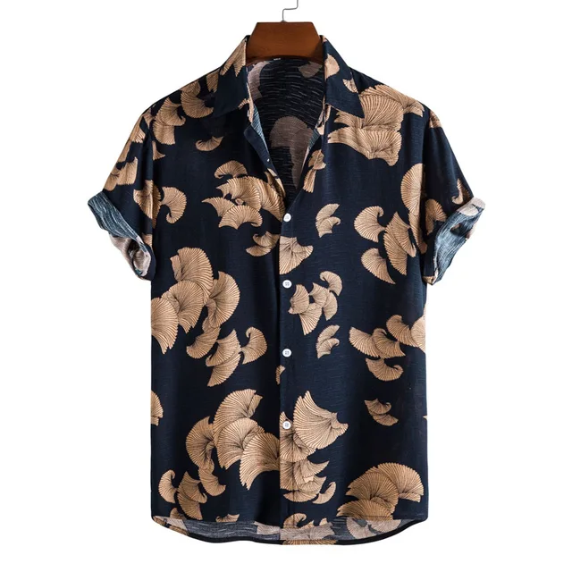 Camisa de verano Casual/ Negra C149