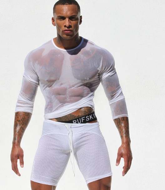 White Long Sleeve Transparent Shirt