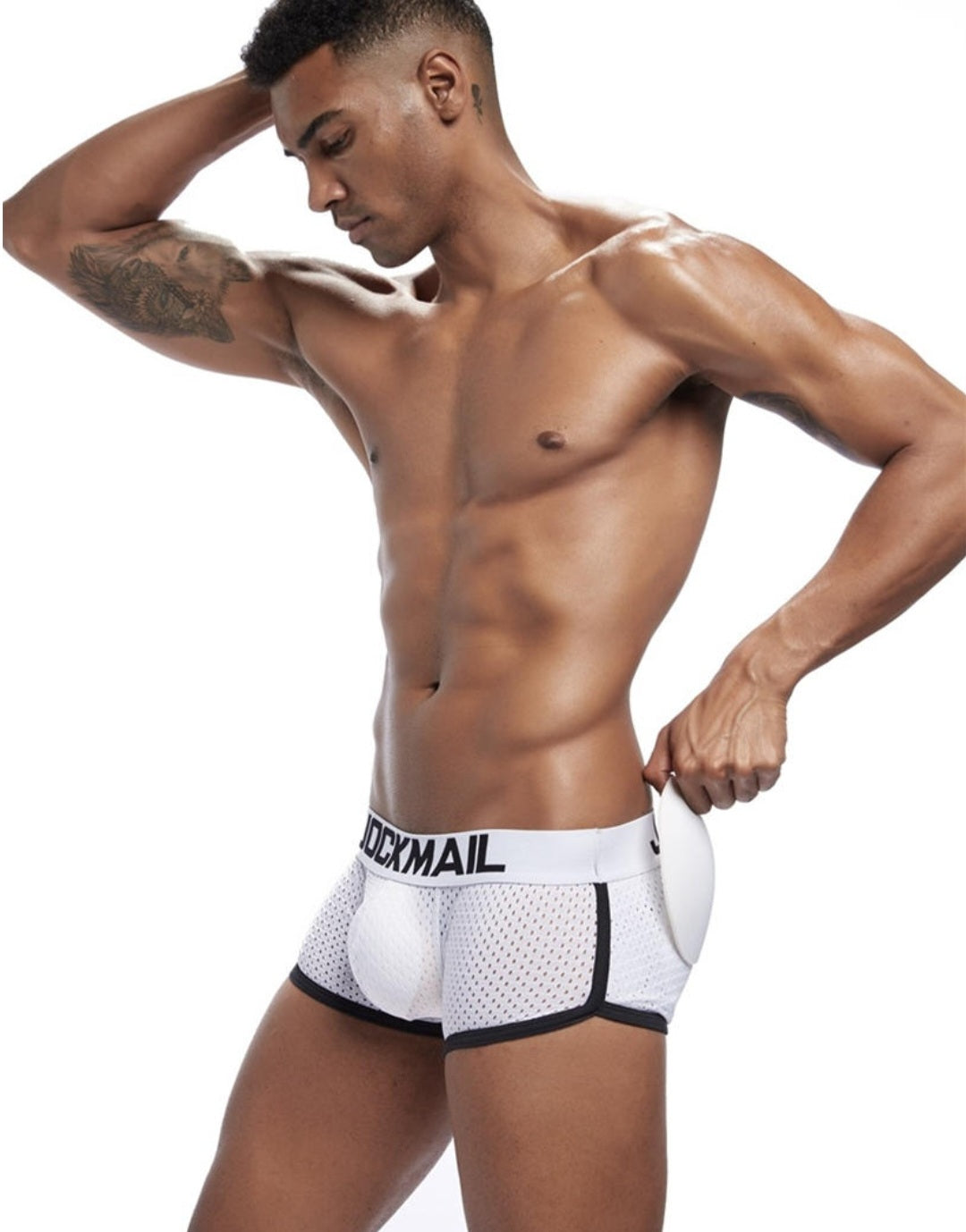 Boxer Jockmail con Aumento - Blanco K251