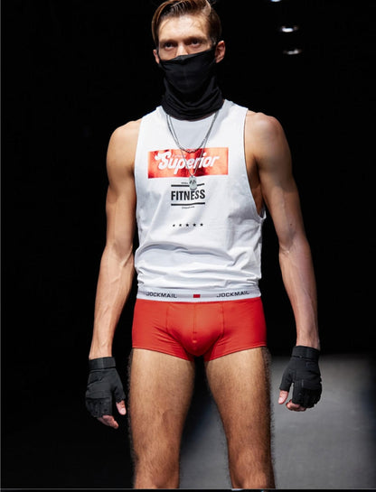 Cotton Jockmail Boxer - Red