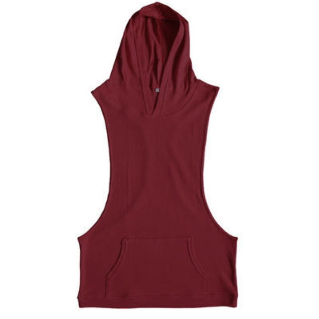 Camiseta Deportiva con Gorro de Algodón Ocre K52