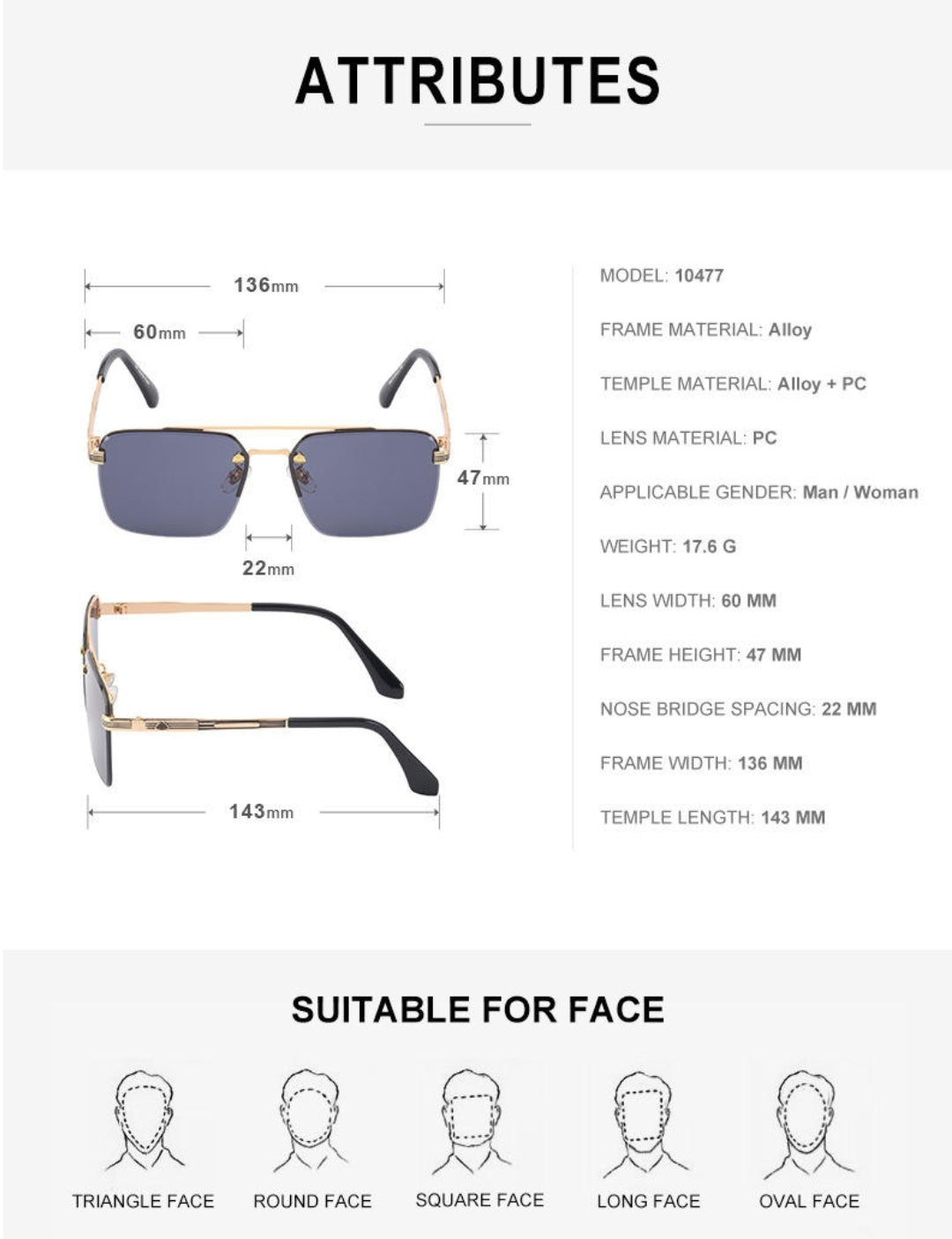 Pre-venta Lentes de Sol / cafeC46