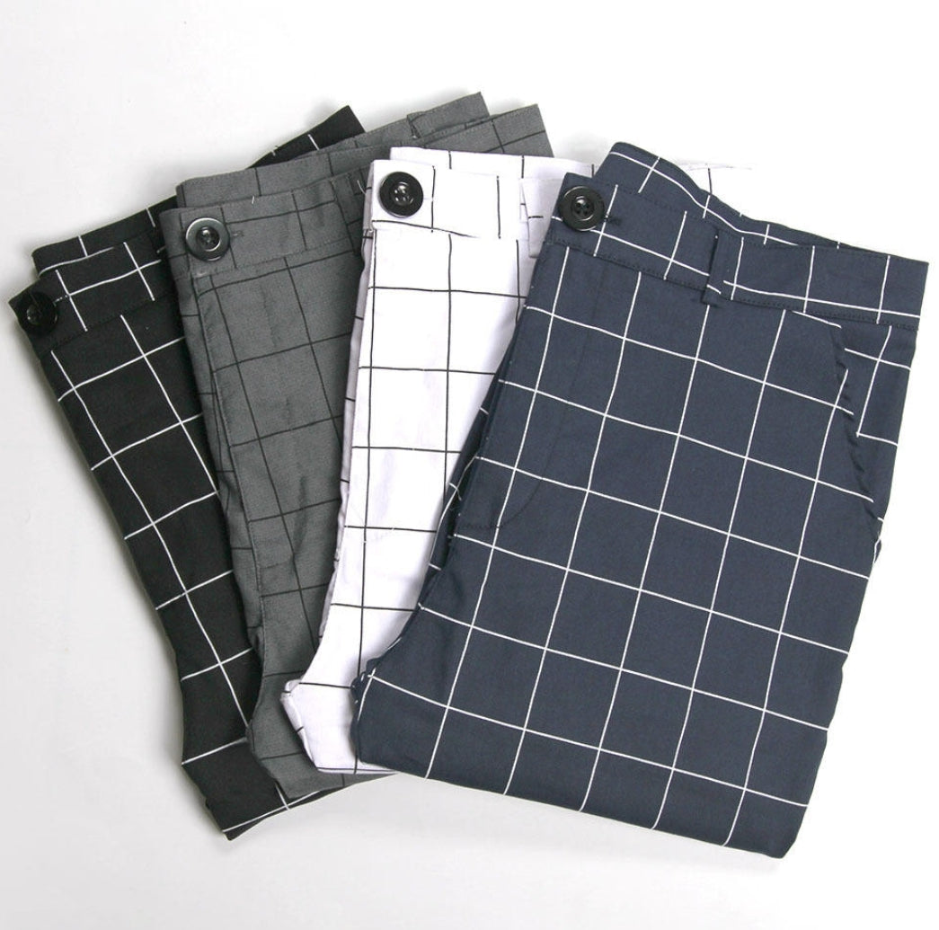 Pantalon Cuadricula Navy