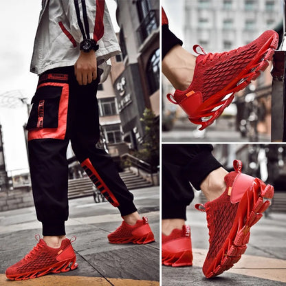 Tenis Deportivos Flexibles - Rojo K190