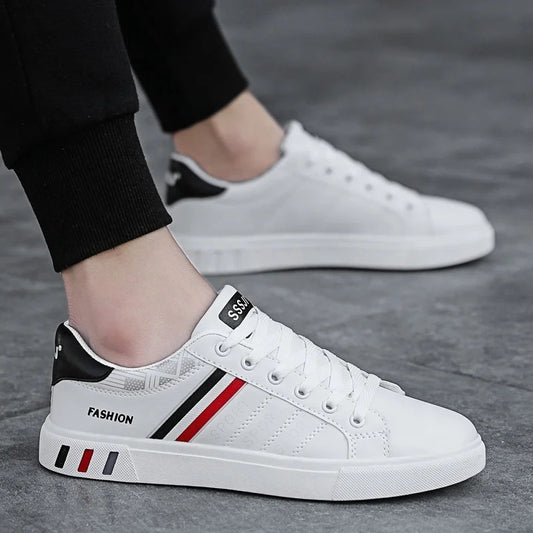 KF-Flexible White Sports Shoes