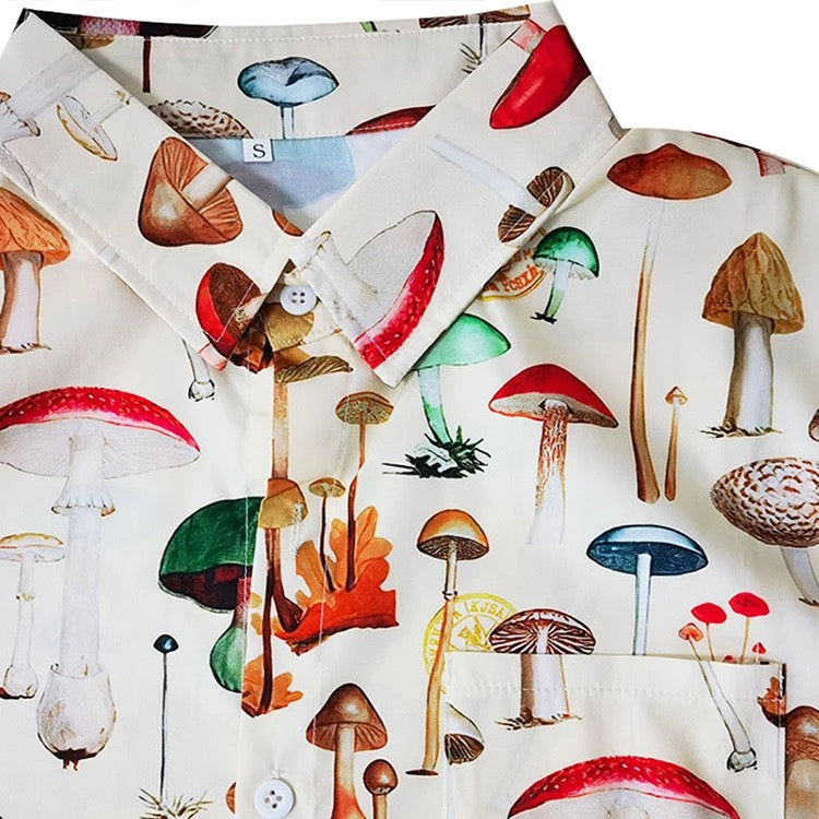 Camisa Casual Estampada - Hongos K60