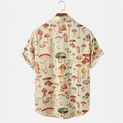 Camisa Casual Estampada - Hongos K60