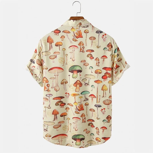 Camisa Casual Estampada - Hongos K60