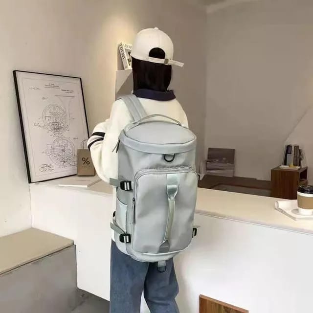 Mochila Impermeable-Multifuncional, Color celeste K143