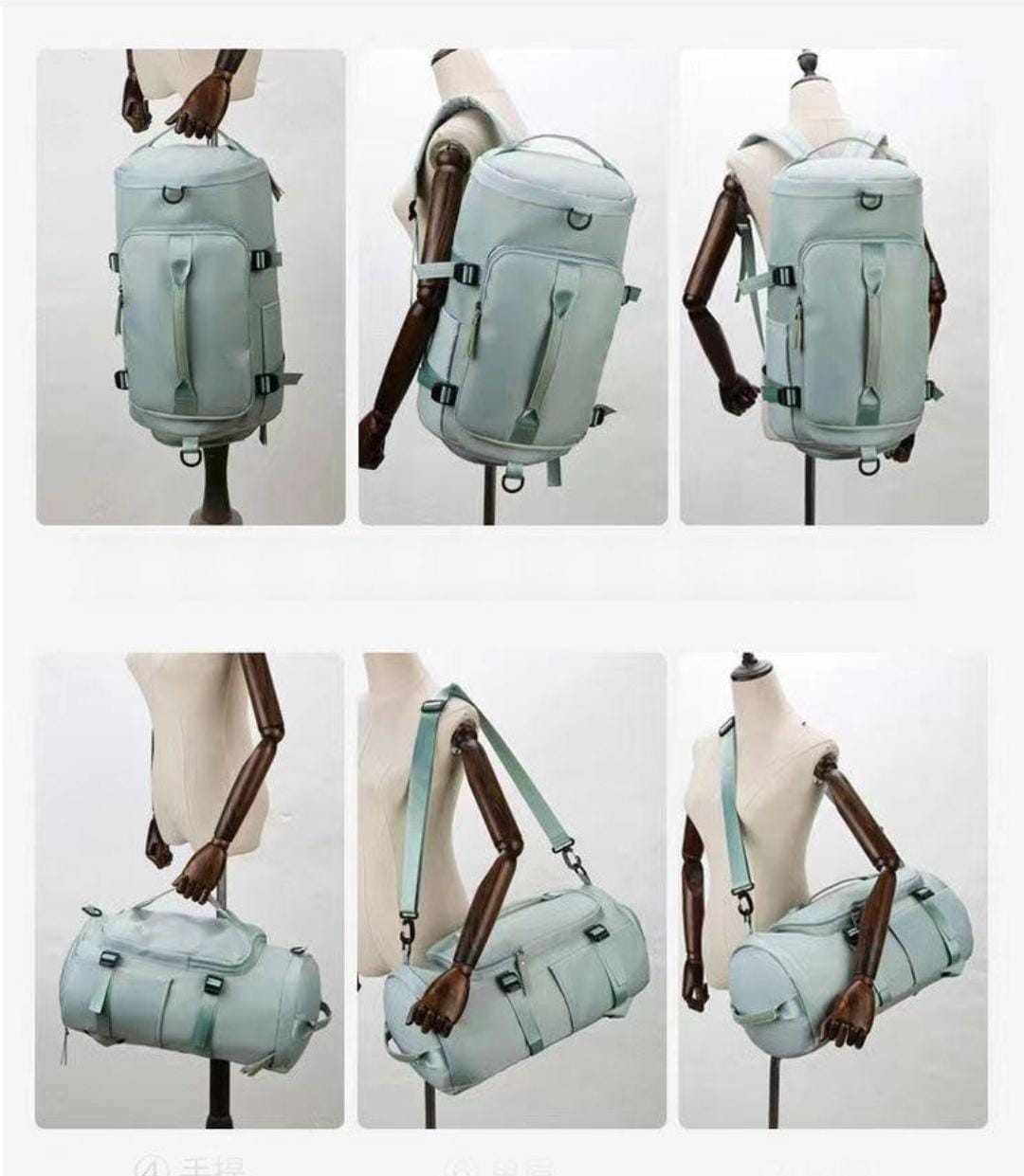Mochila Impermeable-Multifuncional, Color celeste K143